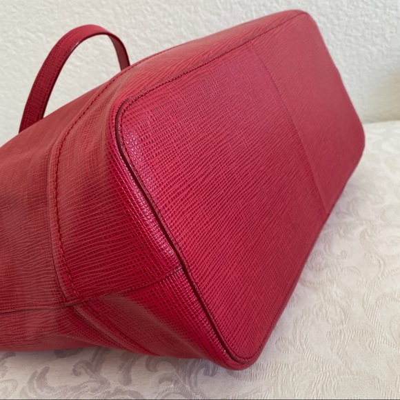 Cole Haan red leather tote - Picture 7 of 13